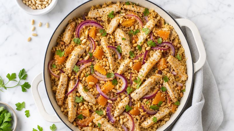 Couscous met kip en abrikozen