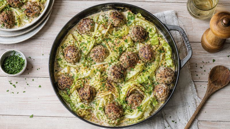 Spitskool met Gehaktballetjes