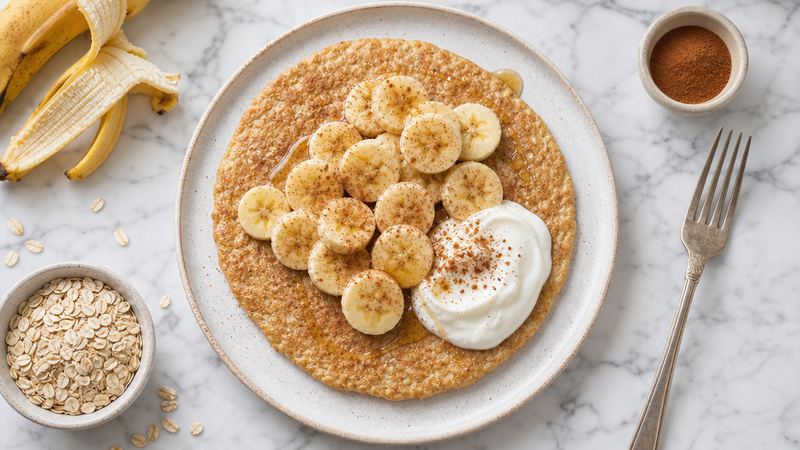 Havermout-pannenkoek met banaan