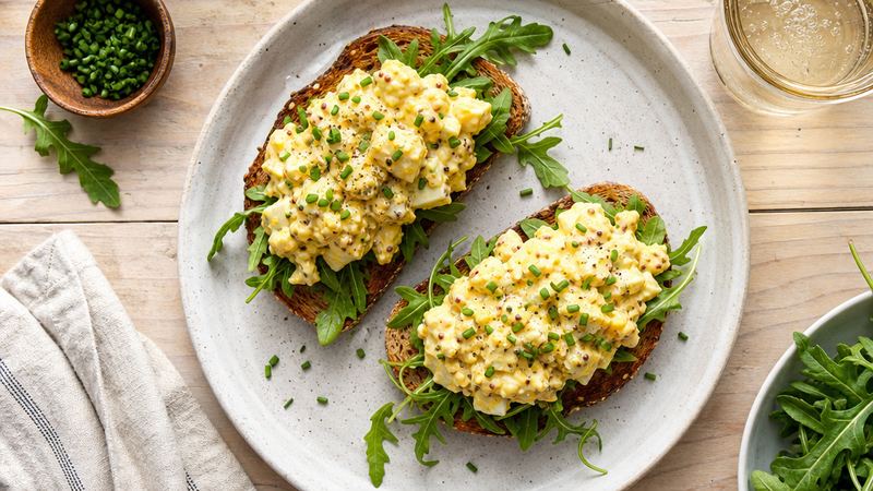 Eiersalade met Bieslook en Mosterd