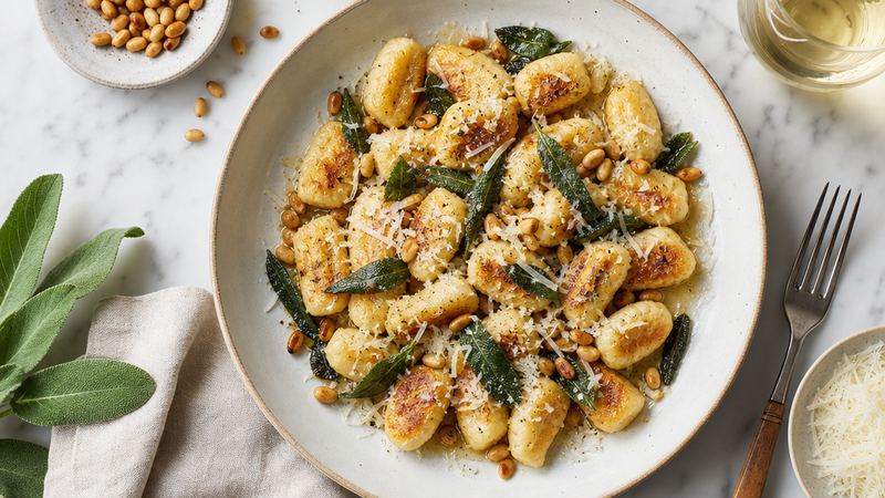 Gnocchi met Salieboter en Parmezaan