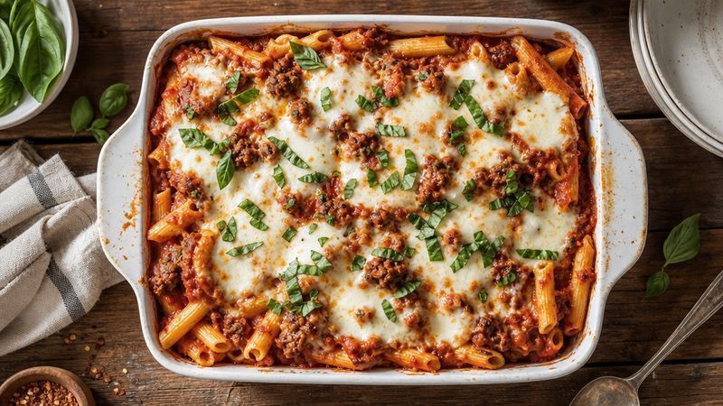 Ovenschotel met pasta