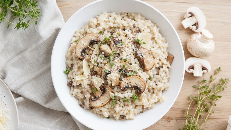 Risotto met Champignons en Parmezaan