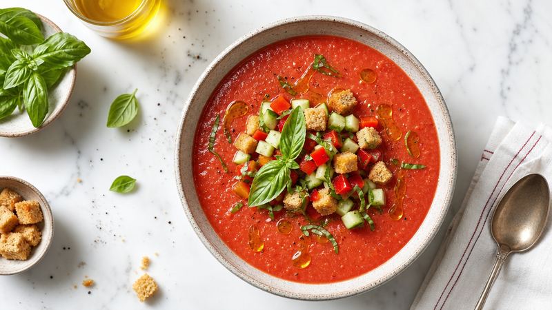 Gazpacho met Kikkererwten