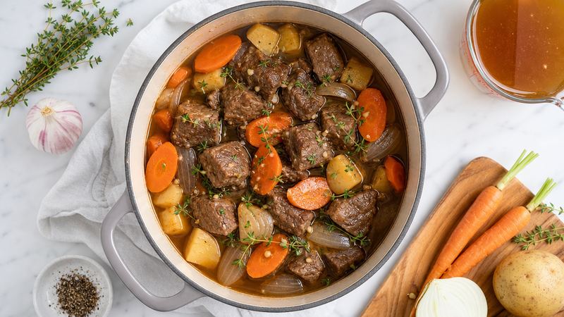 Stoofpot van kalfsvlees